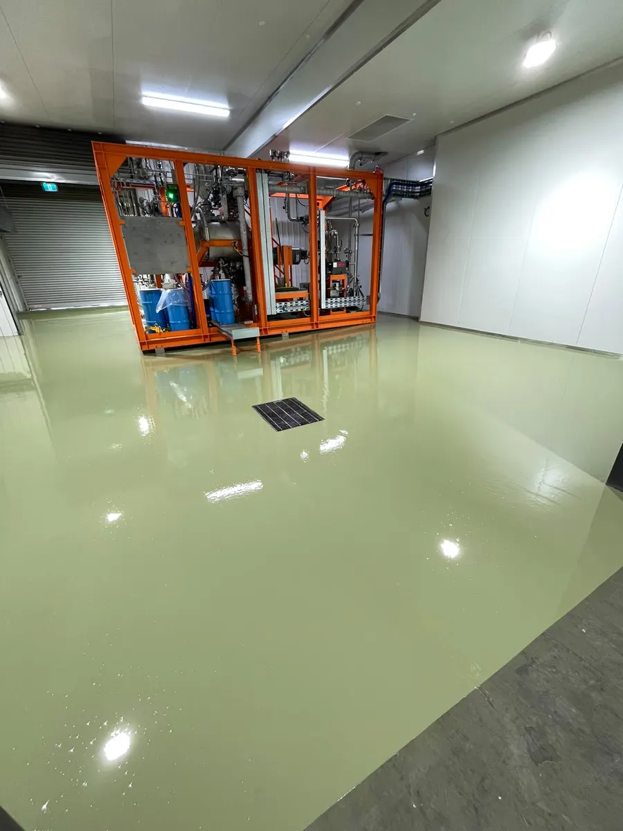 Industrial epoxy coating, Perth workshop
