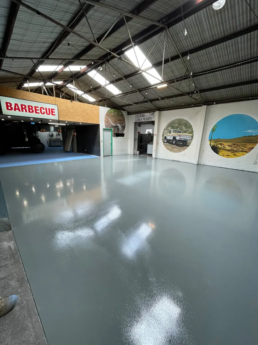 Commercial venue flake floor fit-out, Perth