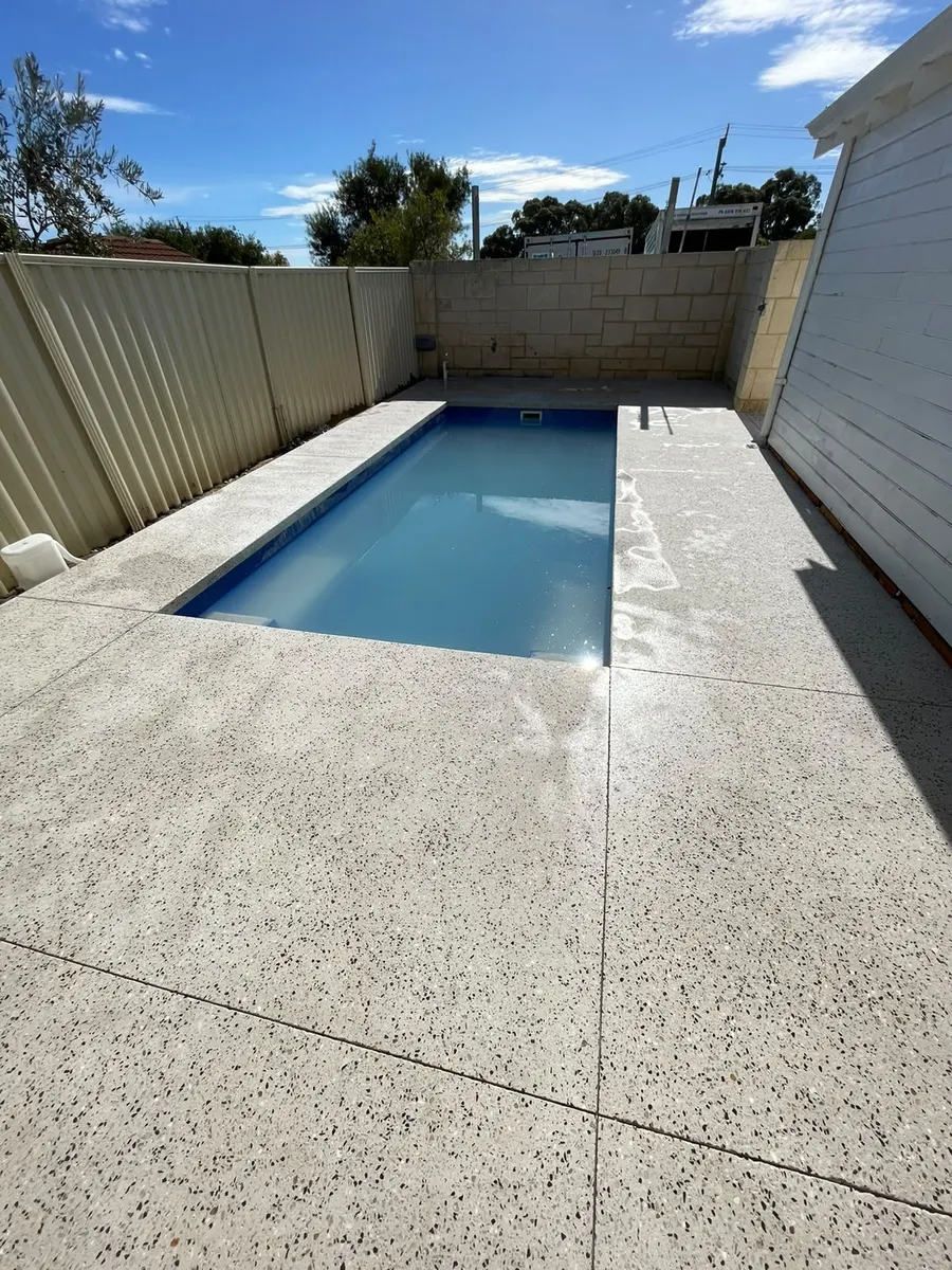 Epoxy flake pool surround, Perth
